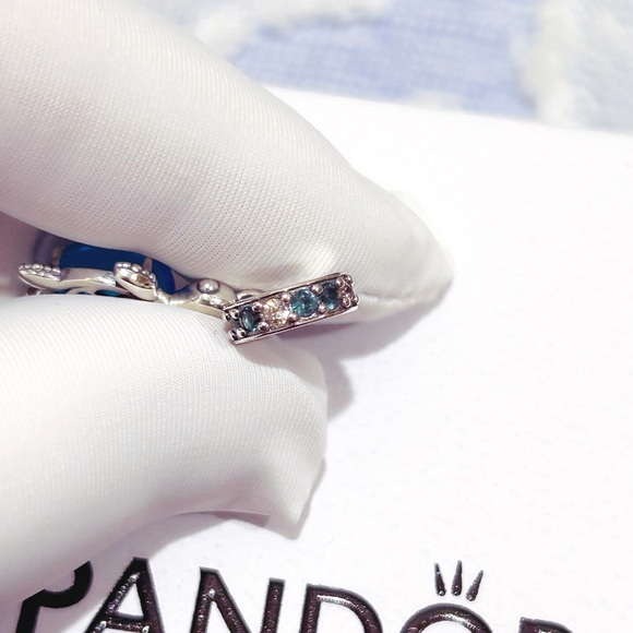 PANDORA Murano Glass Sea Turtle Dangle Charm w/box - Picture 8 of 12